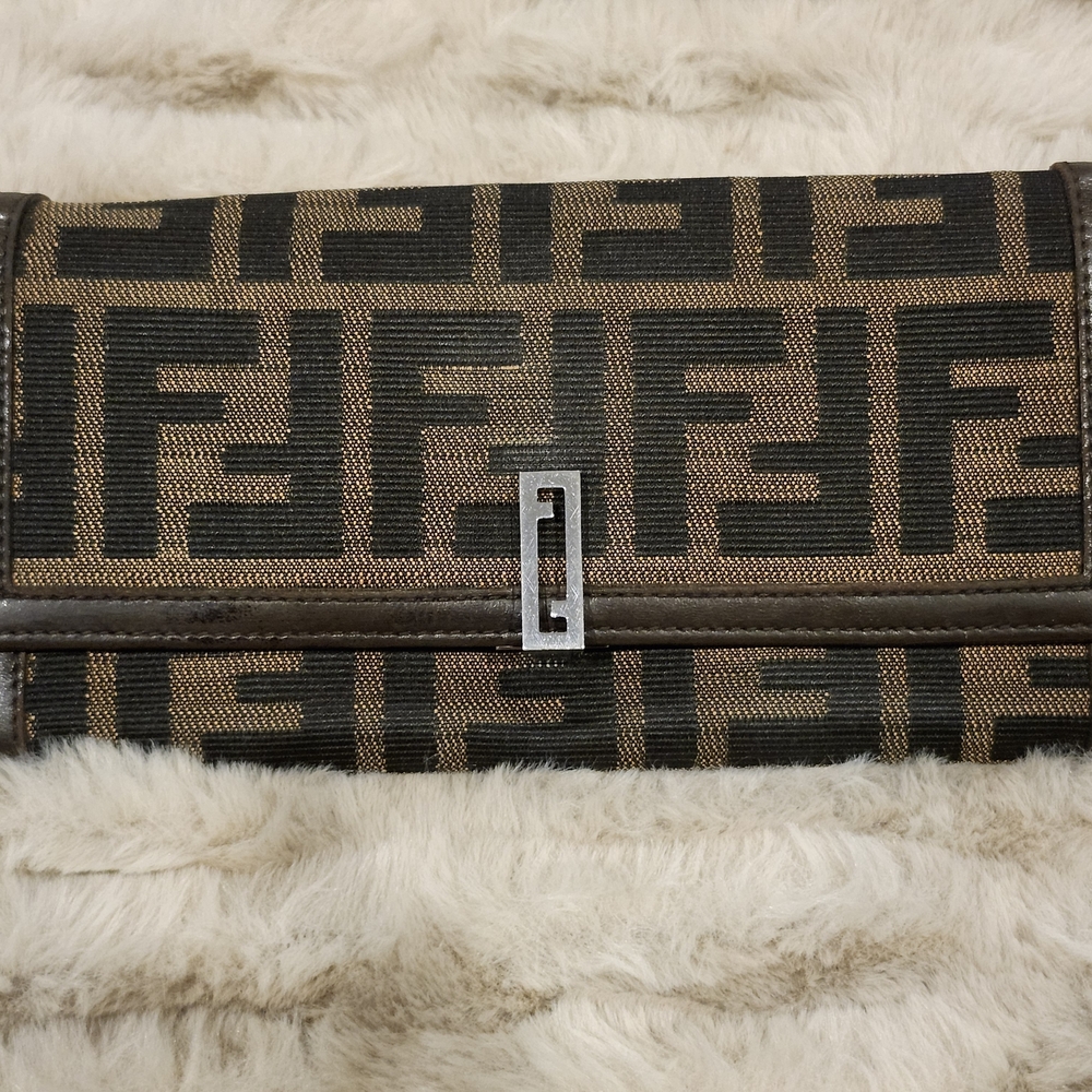 Fendi Canvas Long Wallet